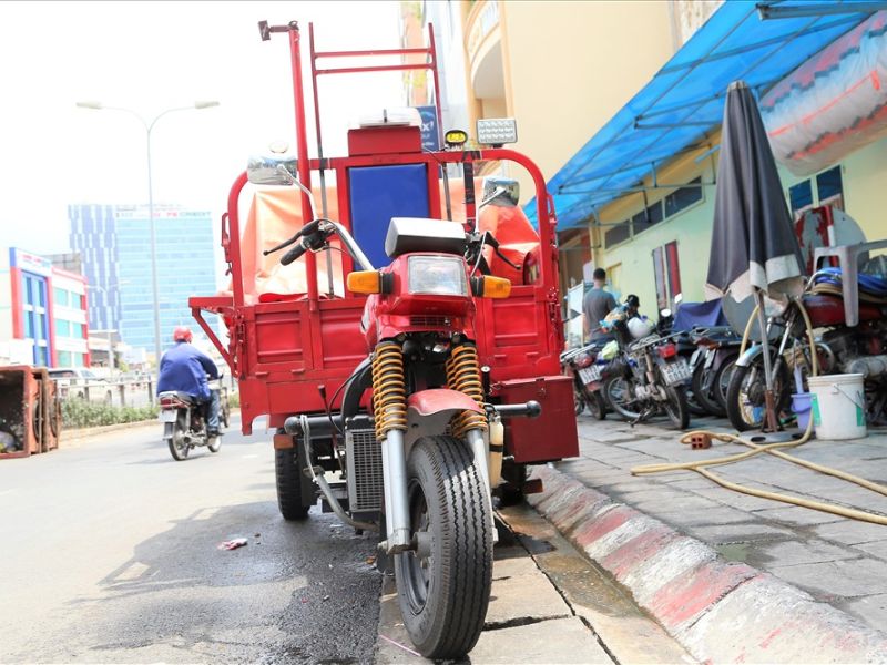 Xe bác chở hàng